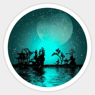 Asia Landscape Sticker